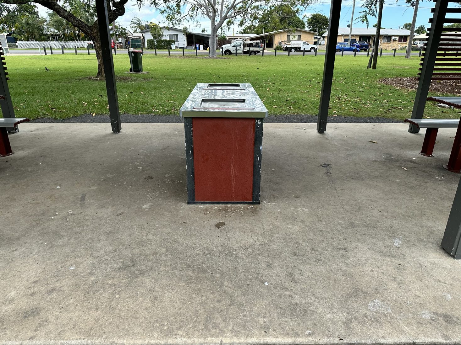 After - Picnic Shelter Concrete Cleaning