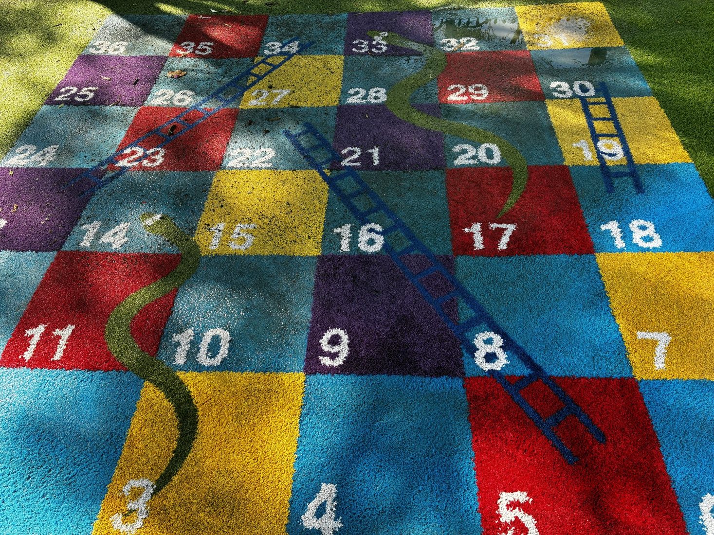 Before - Synthetic Turf Number Game Clean