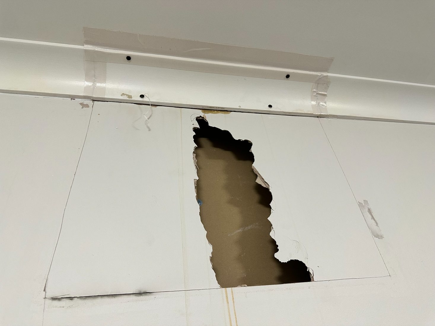 Before - Painted Wall Repair
