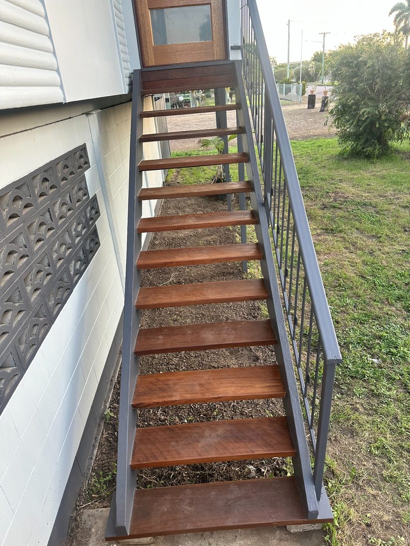 After - Stair Tread Restoration