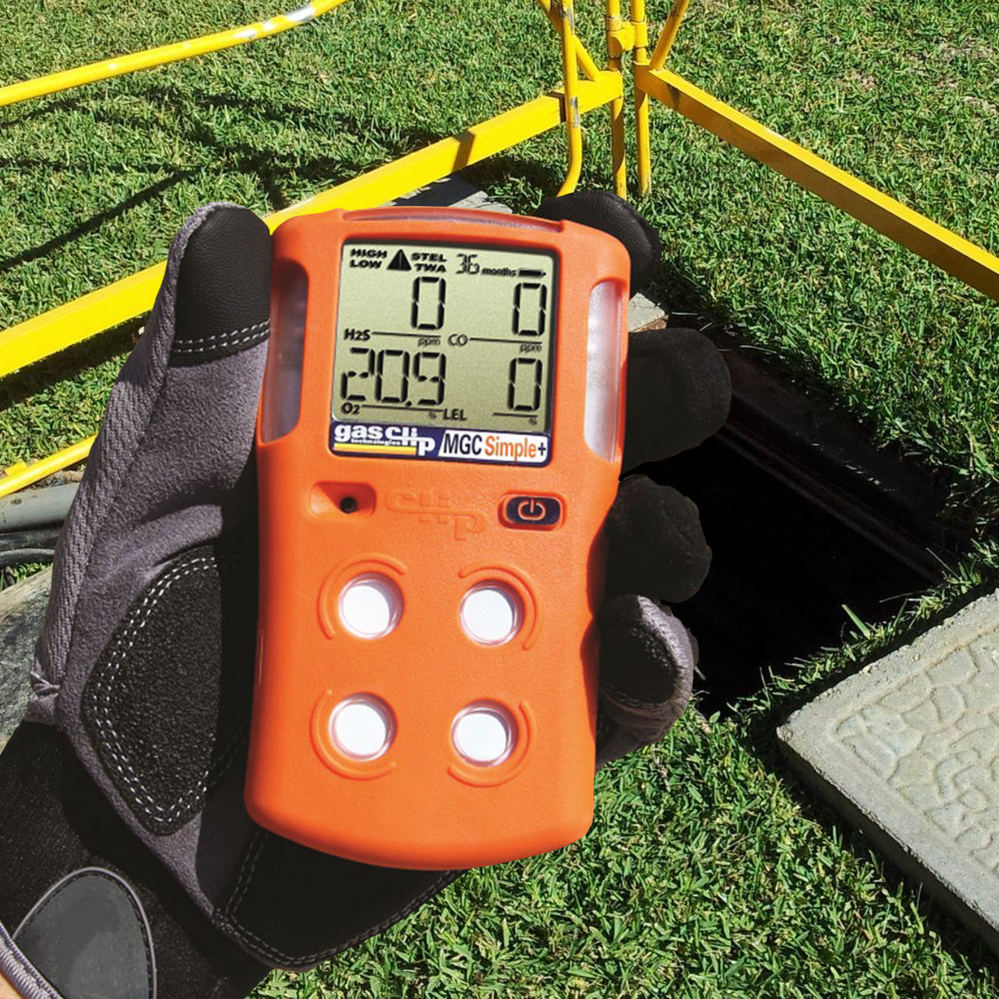 Gas test atmosphere confined space equipment